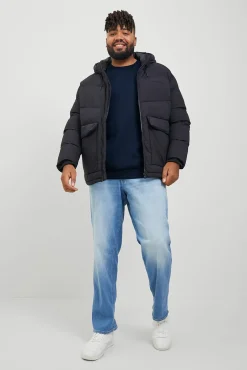 Jack & Jones PLUS Sweatshirts-Moletom Plus Sweatshirt regular fit azul