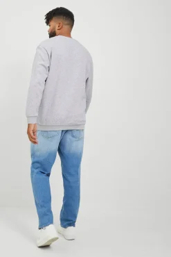 Jack & Jones PLUS Sweatshirts-Moletom Plus Sweatshirt regular fit cinzento