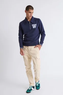 Williot Sweatshirts-Moletom Polo Marinho com Sweatshirt Azul