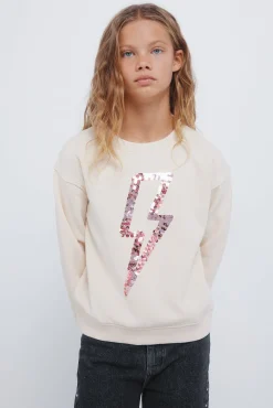 Springfield Kids Sweatshirts|T-Shirts-Moletom "relâmpago" para sweatshirt . estampado