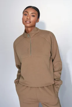 Dash and Stars Sweatshirts-Moletom sweatshirt com gola cru