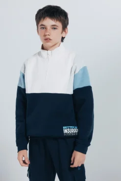 Springfield Kids Sweatshirts|T-Shirts-Moletom Trucker Sweatshirt azul