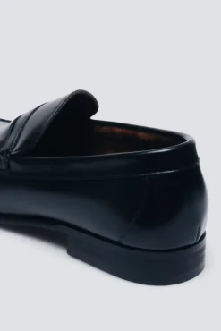 Springfield Sapato Social-Máscara de mocassim de pele preto