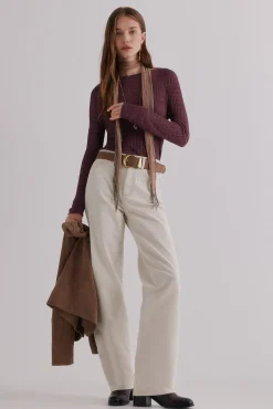 Hoss Intropia T-Shirts-Nadine. Riscas estampado listrada Roxo