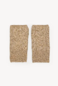 Hoss Intropia Sobretudos-Núbia. Luvas de malha Beige