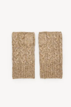 Hoss Intropia Sobretudos-Núbia. Luvas de malha Beige
