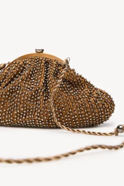 Hoss Intropia Malas-Nelsa. Bolsa mala clutch com miçangas Dourado