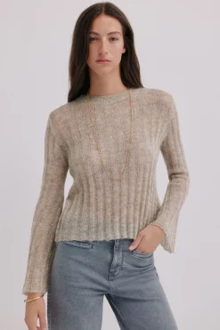 Hoss Intropia Camisolas-Neus. Camisola de gola redonda Cinzento