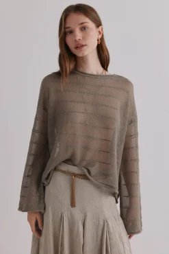 Hoss Intropia Camisolas-Nicole. Suéter de lantejoulas Verde