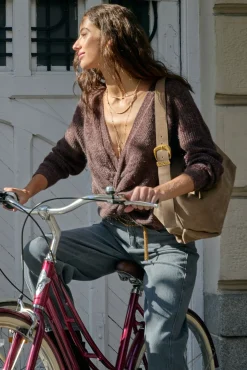 Hoss Intropia Camisolas-Nicoletta. Camisola com nó Castanho