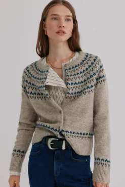 Hoss Intropia Camisolas-Nilda. Casaco de malha Granada