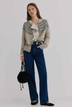 Hoss Intropia Camisolas-Nilda. Casaco de malha Granada