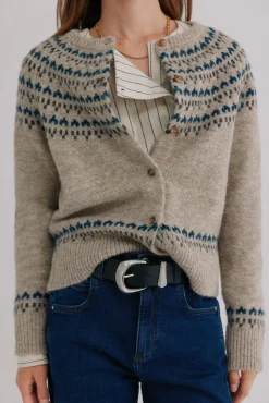 Hoss Intropia Camisolas-Nilda. Casaco de malha Granada