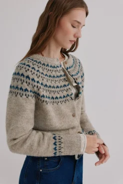 Hoss Intropia Camisolas-Nilda. Casaco de malha Granada