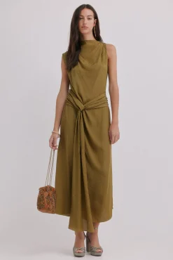 Hoss Intropia Malas-Nina. Bolsa de veludo e miçangas Dourado