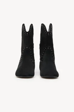 Hoss Intropia Botas|Botins-Noemi. Botins de croute com salto anabela interno Preto