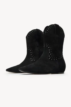 Hoss Intropia Botas|Botins-Noemi. Botins de croute com salto anabela interno Preto