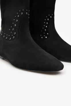 Hoss Intropia Botas|Botins-Noemi. Botins de croute com salto anabela interno Preto