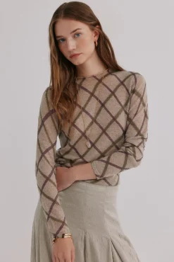 Hoss Intropia T-Shirts-Nora. Top estampado Beige