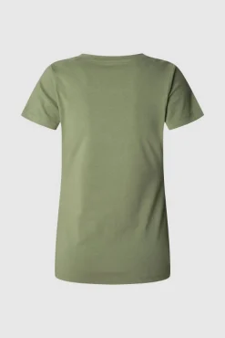Pepe Jeans T-Shirts-Nova T-shirt da Virgínia Caqui escuro
