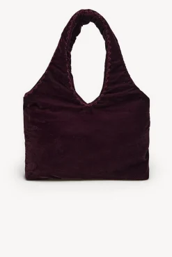 Hoss Intropia Malas-Nuria. Bolsa hobo de veludo bordado Granada