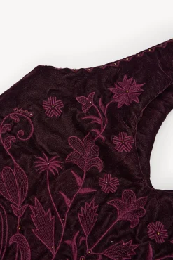 Hoss Intropia Malas-Nuria. Bolsa hobo de veludo bordado Granada