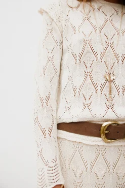 Hoss Intropia T-Shirts|Blusas-Nuria. Top de manga comprida Beige