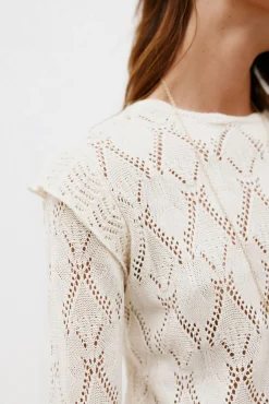 Hoss Intropia T-Shirts|Blusas-Nuria. Top de manga comprida Beige