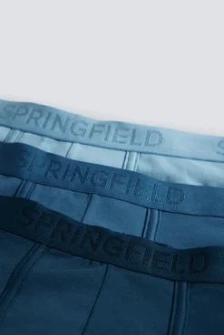 Springfield Roupa Interior-Pack 3 boxers azul