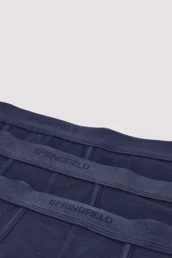 Springfield Roupa Interior-Pack 3 boxers básicos azul