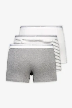 Cortefiel Roupa Interior-Pack 3 boxers malha Cinzento