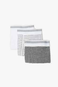 Cortefiel Roupa Interior-Pack 3 boxers malha Cinzento