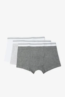 Cortefiel Roupa Interior-Pack 3 boxers malha Cinzento