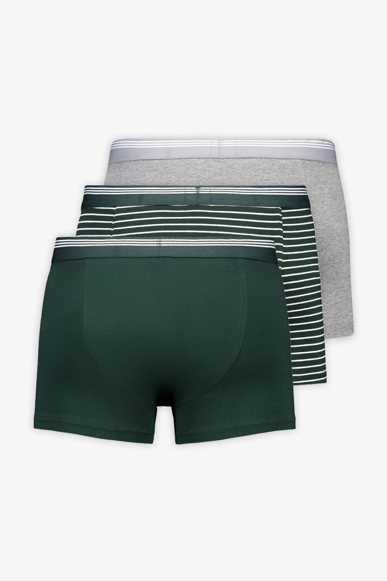 Cortefiel Roupa Interior-Pack 3 boxers malha Verde