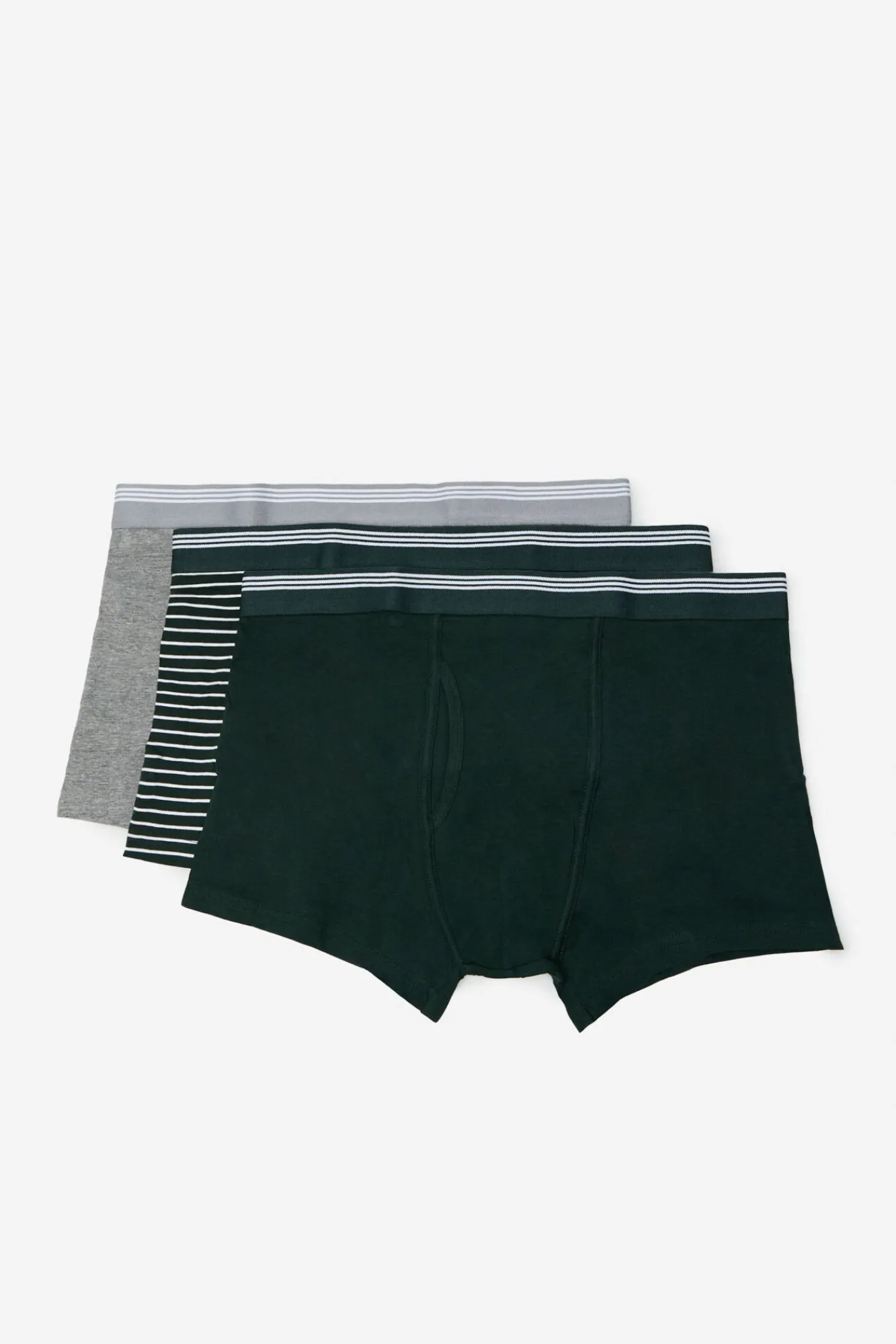 Cortefiel Roupa Interior-Pack 3 boxers malha Verde