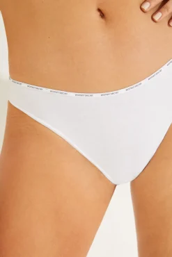 Women'secret Roupa Interior-Pack 6 cuecas brasileiras algodão estampado