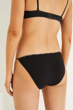 Women'secret Roupa Interior-Pack 6 cuequinhas clássicas com fita algodão orgânico estampado