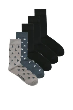 Jack & Jones Meias-Pack 3 meias cinzento