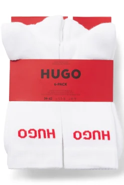 HUGO Meias-Pack 6 meias Branco
