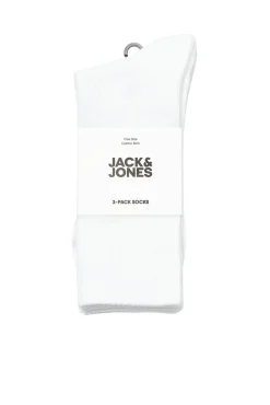 Jack & Jones Meias-Pack 3 meias branco