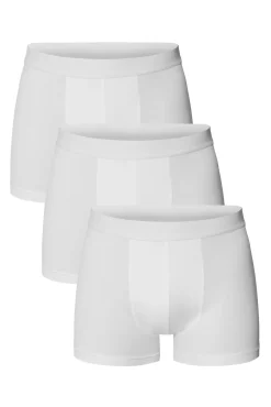 Bread & Boxers Roupa Interior-Pack de 3 boxers s de algodão orgânico branco