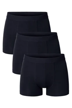 Bread & Boxers Roupa Interior-Pack de 3 boxers de algodão orgânico marinho azul