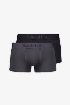Pedro del Hierro Roupa Interior-Pack de 2 boxers em malha Preto