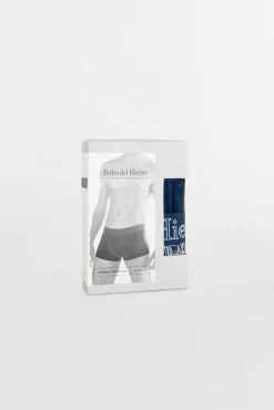 Pedro del Hierro Roupa Interior-Pack de 2 boxers em malha Azul