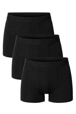 Bread & Boxers Roupa Interior-Pack de 3 boxers s de algodão orgânico preto