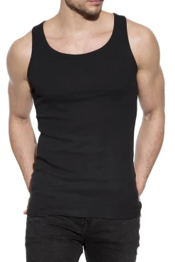 Bread & Boxers T-Shirts-Pack de 2 mangas pretas de algodão orgânico preto