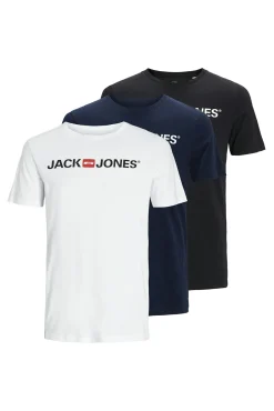 Jack & Jones T-Shirts-Pack de 3 t-shirts branco