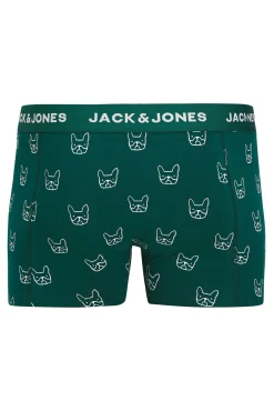 Jack & Jones Roupa Interior-Pacote 3 Boxer azul