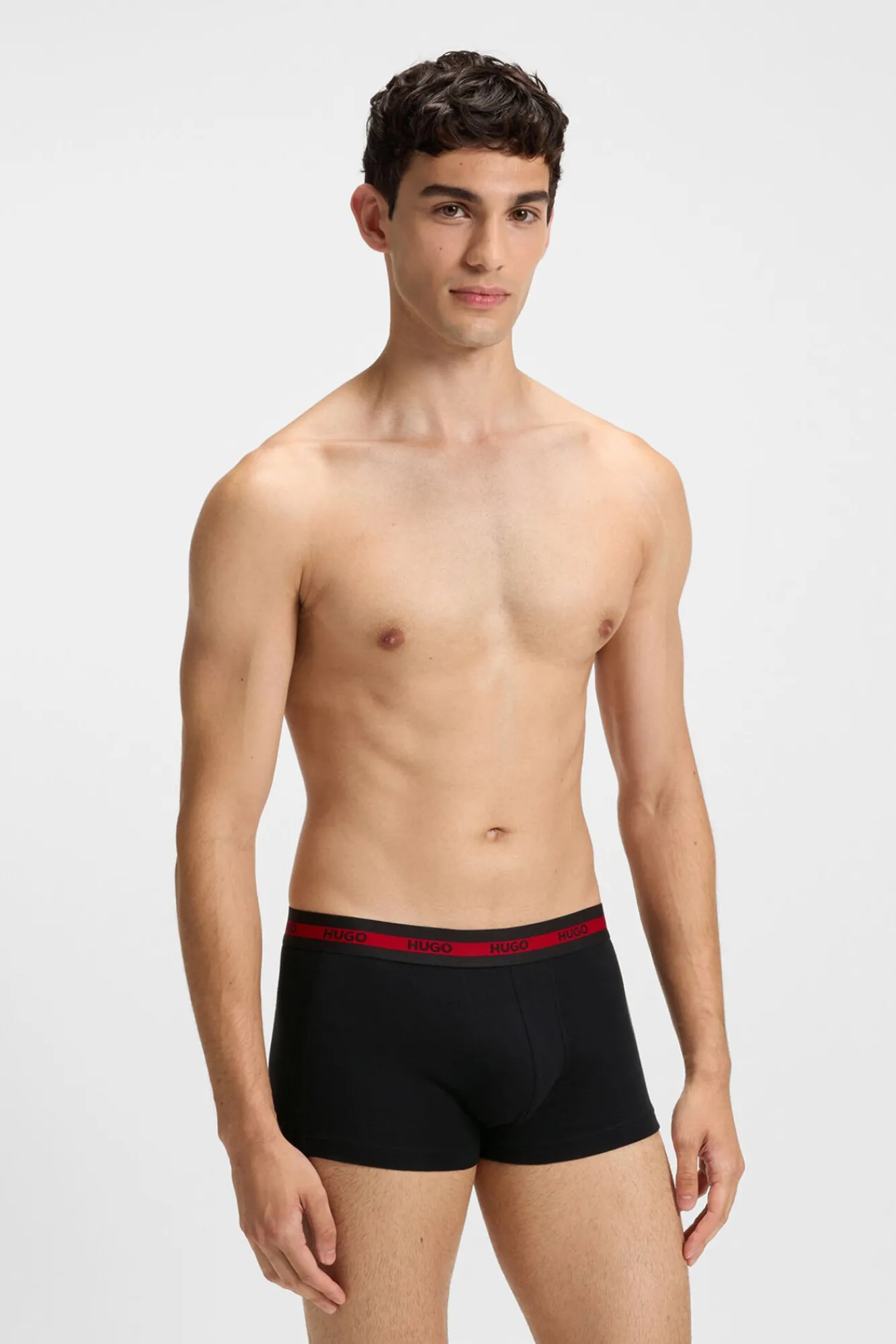 HUGO Roupa Interior-Pacote com 3 boxers Preto