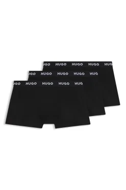 HUGO Roupa Interior-Pacote com 3 boxers Preto